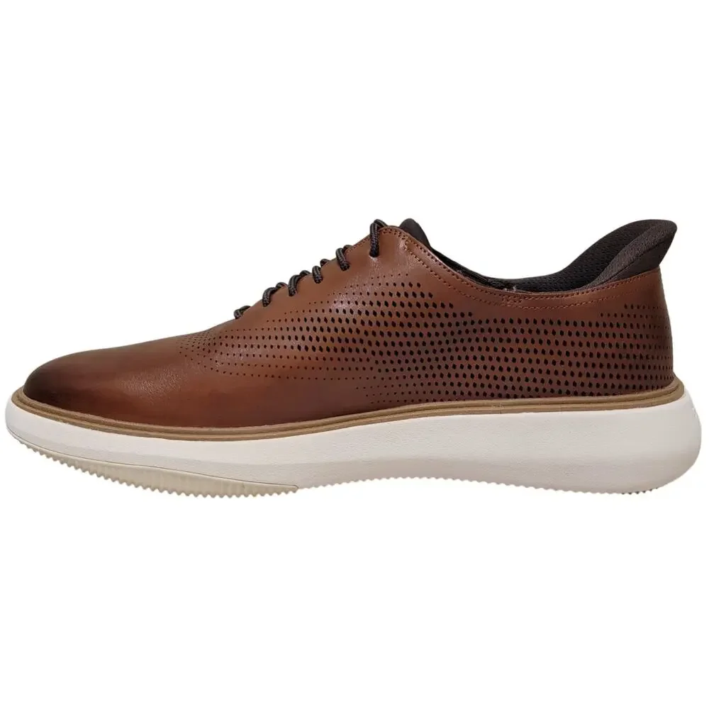 Cole Haan Men Grand Phaze Laser Quick-On Oxfords Size US 10.5M British Tan